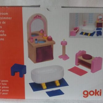 Badezimmer von Goki ,tolle  möbel fürs Puppenhaus,Second Hand, Neuware kaufen bei Svens Spielzeugparadies online