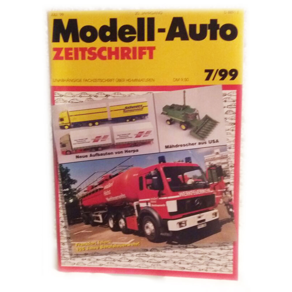 Zeitschrift Modell-Auto, Jahr 1999