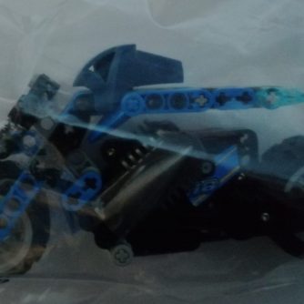 Lego Technic Motorrad blau
