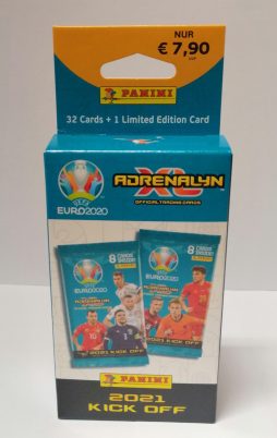 Adrenalyn XL UEFA EURO 2020 „2021 Kick Off“ Blister vorne