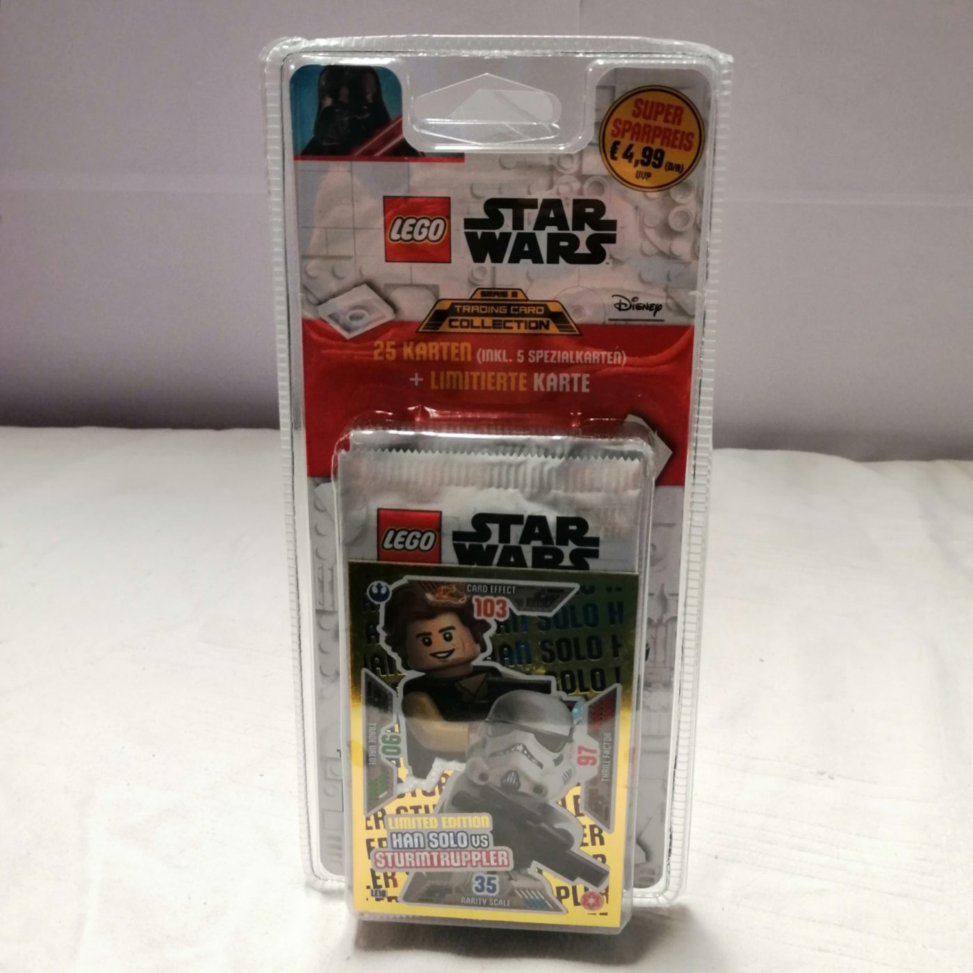 Lego Star Wars TCG Serie 2 Blister "Han Solo vs Sturmtruppler" vorne