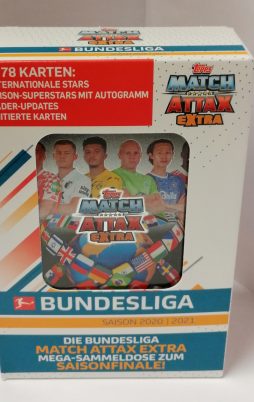 Match Attax Extra Bundesliga Saison 2020/2021 Tin-Box vorne