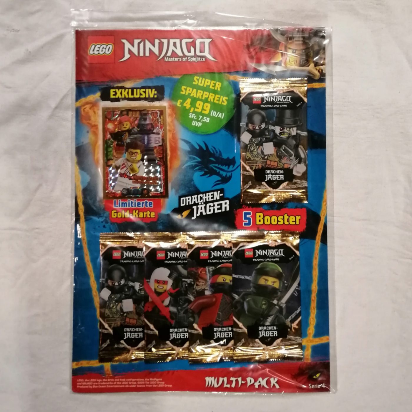 Lego Ninjago TCG Serie 4 Multi-Pack "Power Team Elementarmeister" vorne