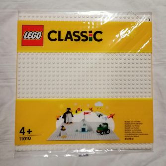 Lego Classic 11010 Weiße Bauplatte vorne