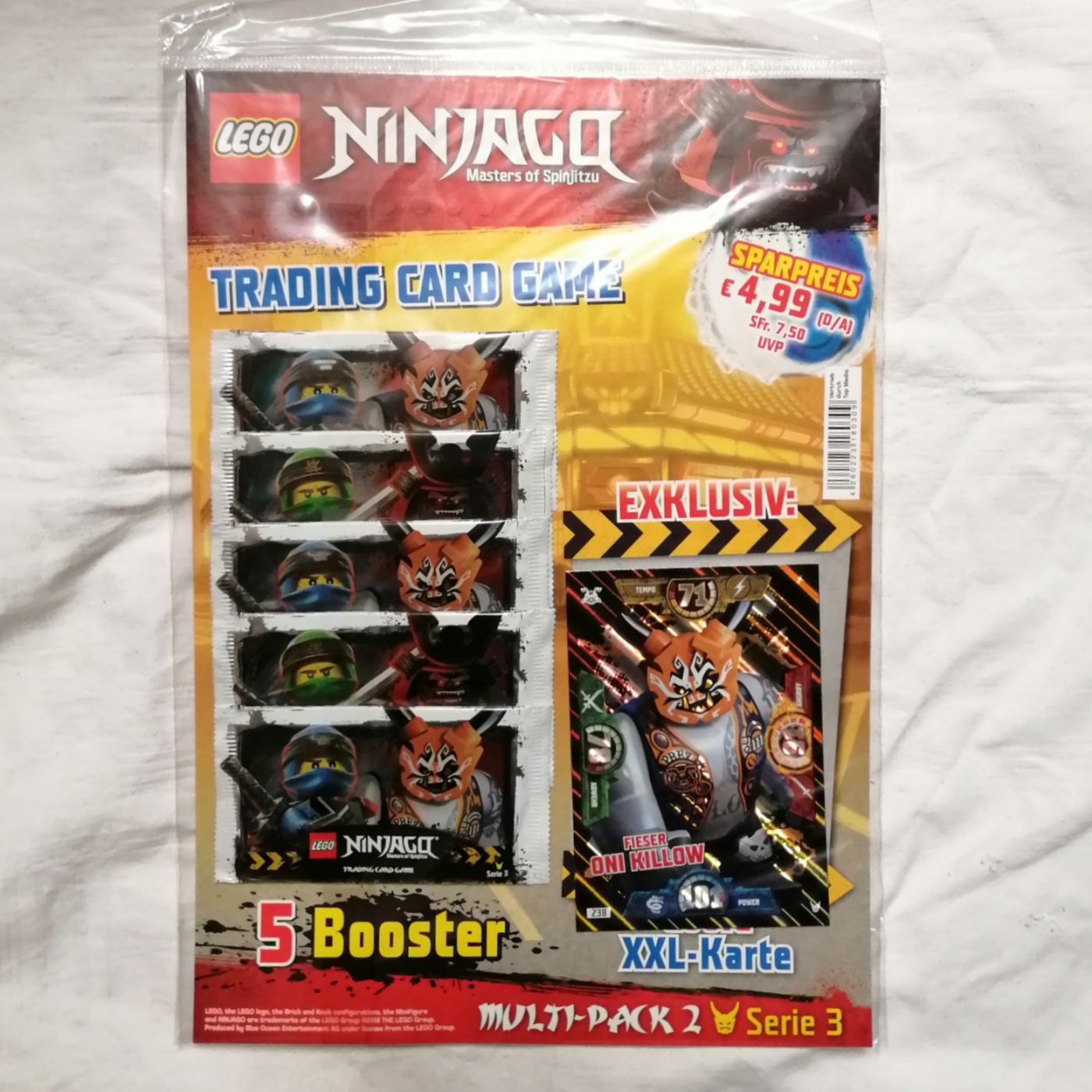 Lego Ninjago TCG Serie 3 Multi-Pack "Fieser Oni Killow" vorne