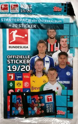 Topps Fußball Bundesliga 2019/2020 Sticker Sarter-Pack vorne