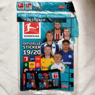 Topps Fußball Bundesliga 2019/2020 Sticker Sarter-Pack vorne