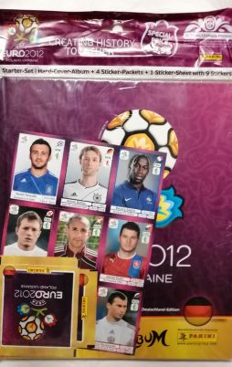 Panini UEFA Euro 2012 Poland-Ukraine Sticker Starter-Set vorne