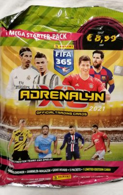 Panini Adrenalyn FIFA 365 2021 TCG Mega Starter-Pack vorne