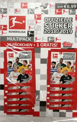 Topps Fußball Bundesliga 2018/2019 Sticker Multi-Pack vorne