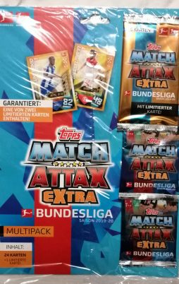 Topps Match Attax Extra Bundesliga Saison 2019-20 TCG Multi-Pack vorne