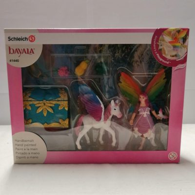 Schleich Regenbogenelfe Lis mit Pegasus Fohlen 41440 vorne