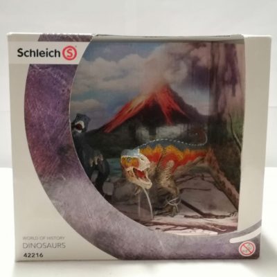 Schleich T-Rex und Velociraptor, klein 42216 vorne