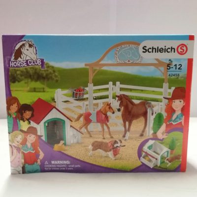 Schleich Horse Club Hannahs Gastpferde mit Hündin Ruby 42458 vorne